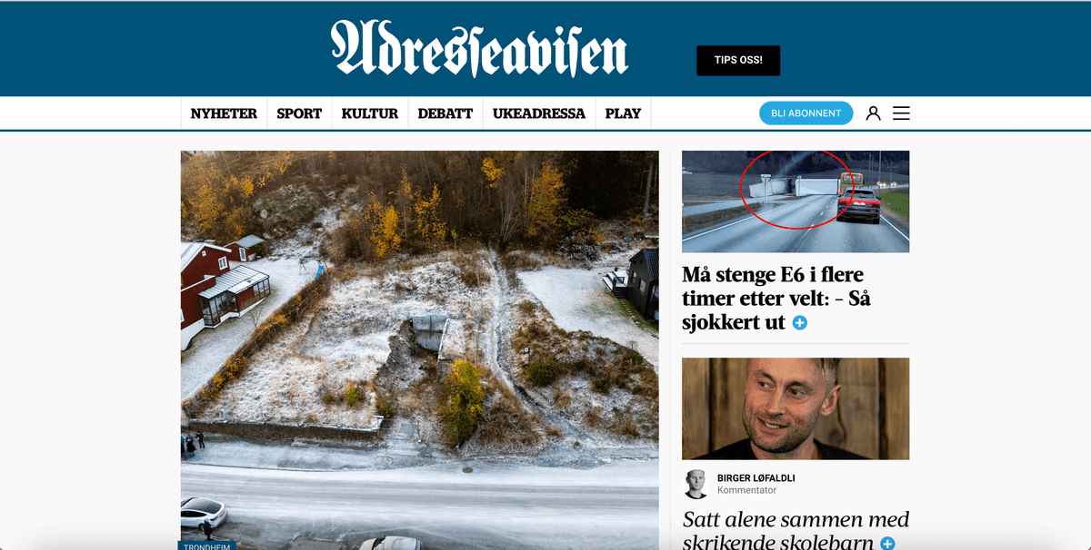 Adresseavisen screenshot