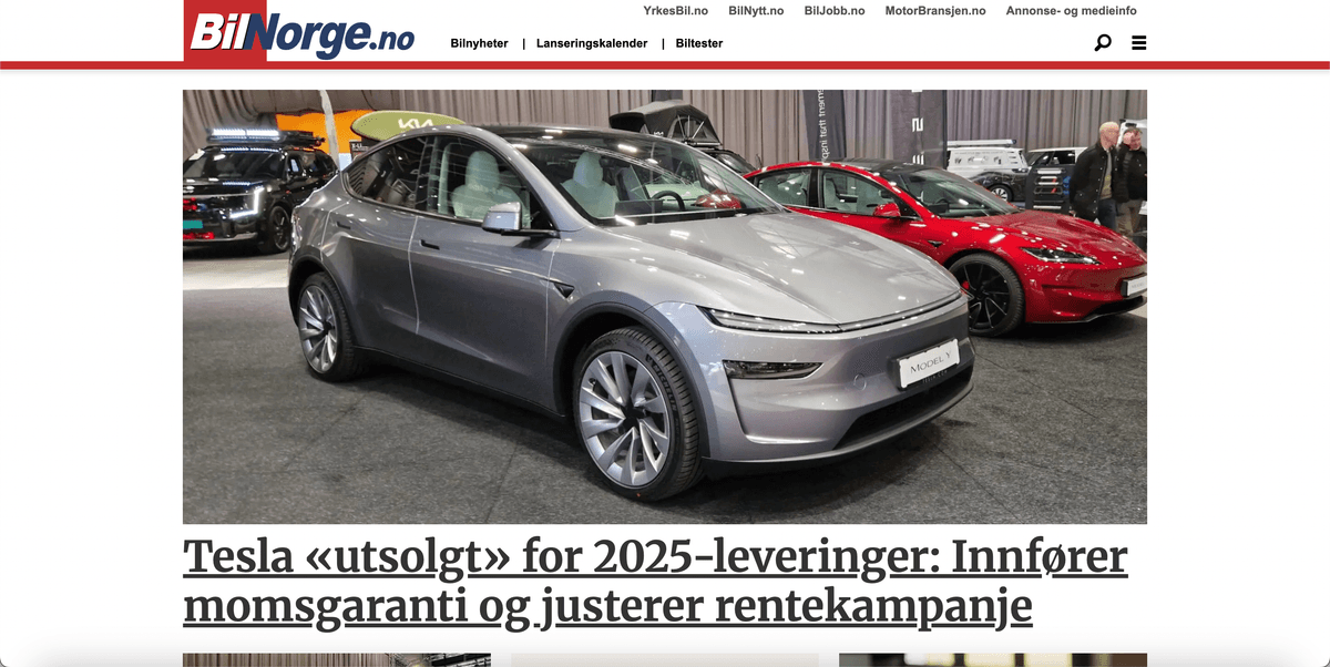 Bilnorge.no screenshot