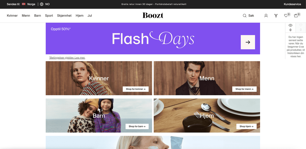 Boozt.com screenshot