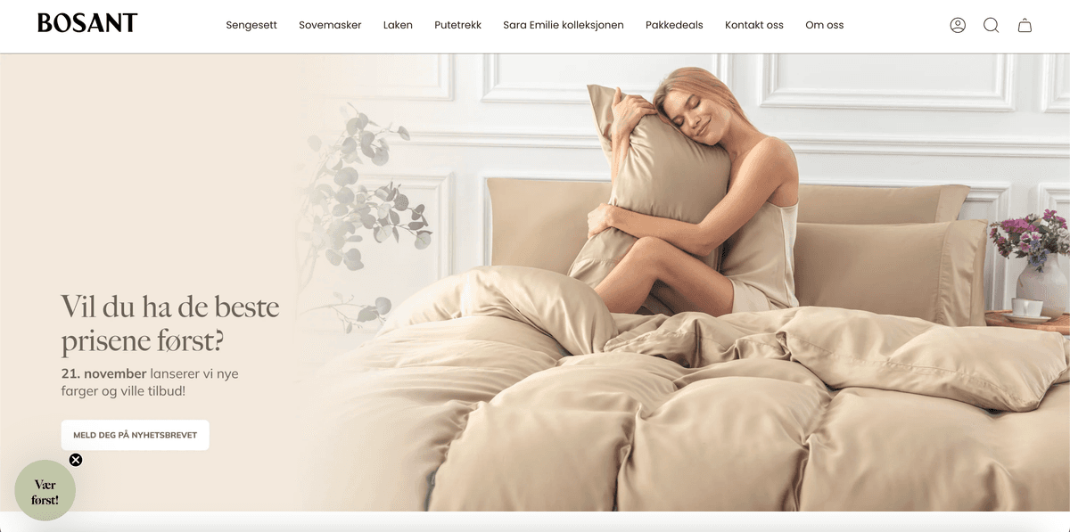 Bosant.no/ screenshot