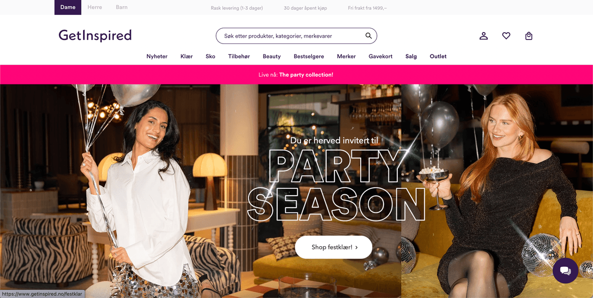 Getinspired.no screenshot