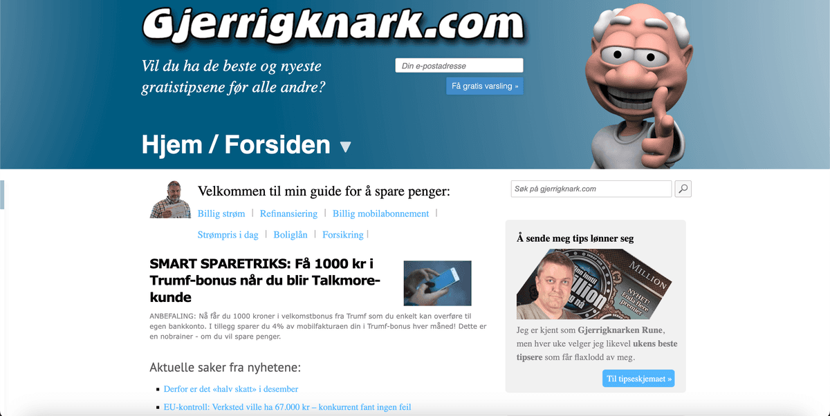 Gjerrigknark screenshot