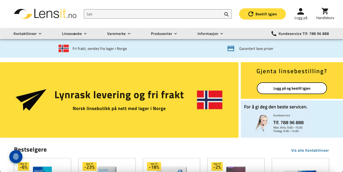 Lensit.no screenshot