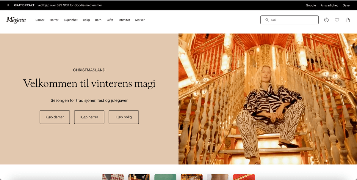 Magasin.no screenshot