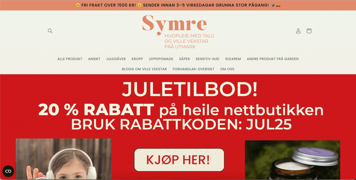 Symre Hudkrem screenshot