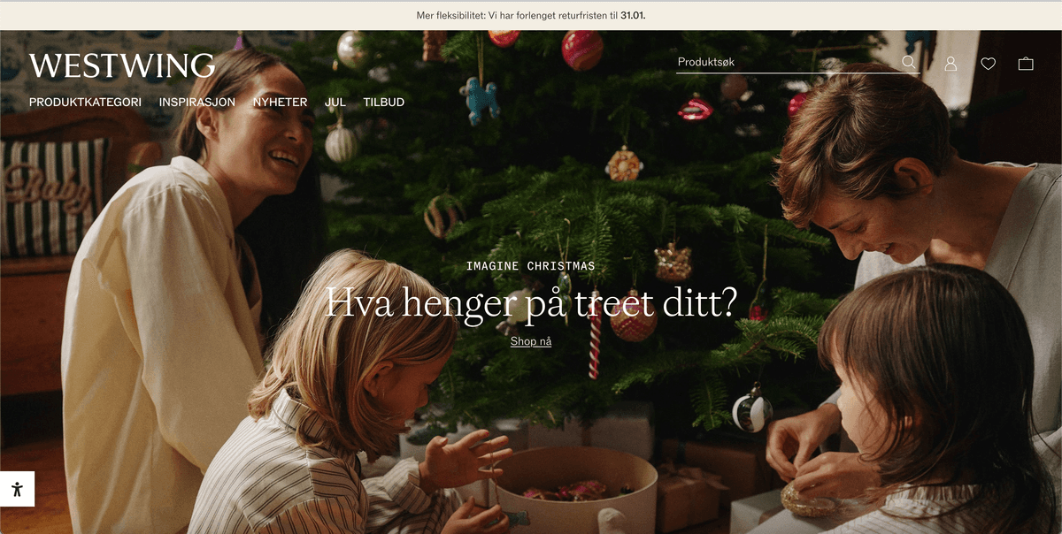 Westwing.no screenshot