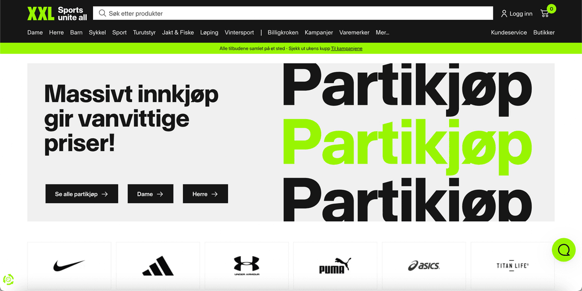 XXL.no screenshot